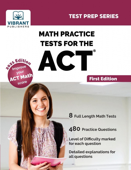 Knjiga Math Practice Tests for the ACT Vibrant Publishers