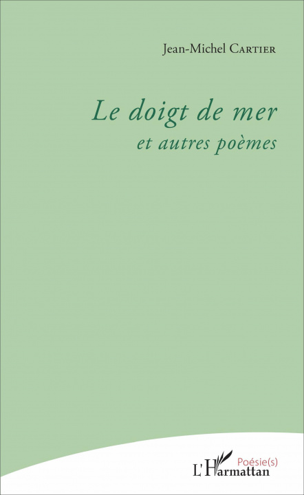 Buch Le doigt de mer Cartier