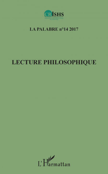 Knjiga Lecture philosophique CRISHS Univ. F. H. Boigny