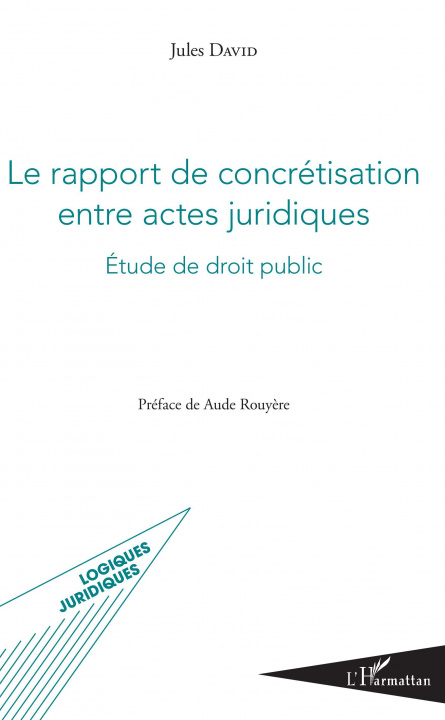 Kniha Le rapport de concrétisation entre actes juridiques David