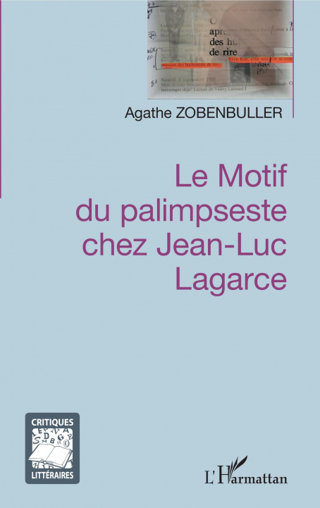 Knjiga Le motif du palimpseste chez Jean-Luc Lagarce 