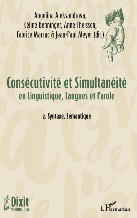 Book Consécutivité et Simultanéité Céline Benninger