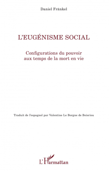 Книга L'eugénisme social Fränkel
