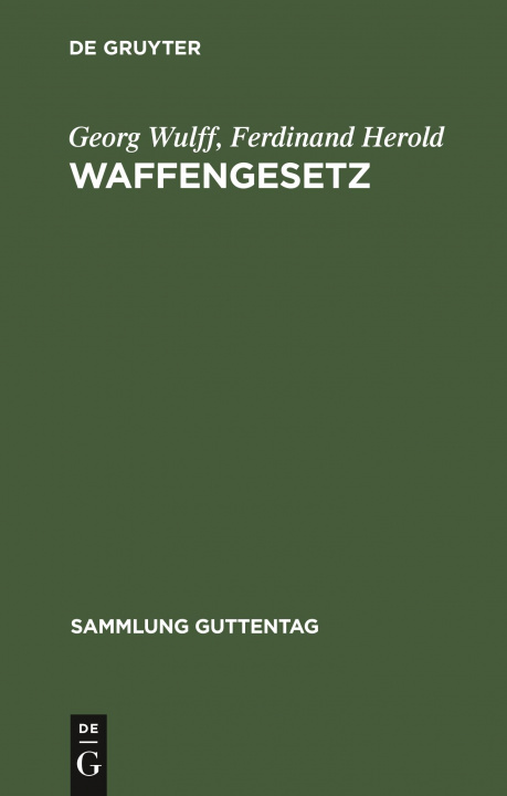 Book Waffengesetz Ferdinand Herold