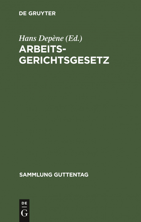 Book Arbeitsgerichtsgesetz 