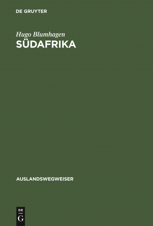Knjiga Sudafrika Hugo Blumhagen