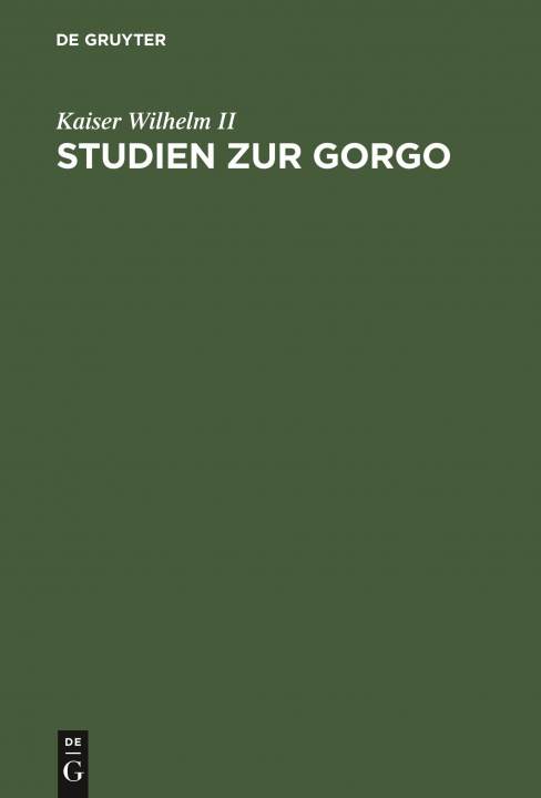 Knjiga Studien Zur Gorgo Kaiser Wilhelm II