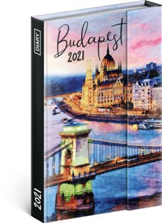 Kalendář/Diář Týdenní magnetický diář Budapešť 2021 