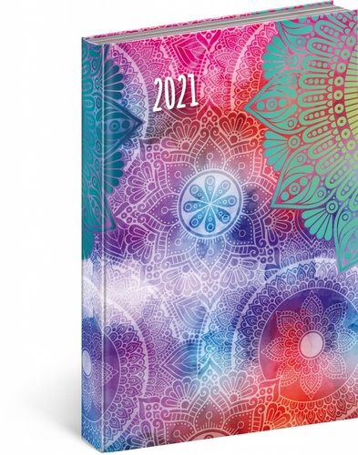 Kalendář/Diář Denní diář Cambio Fun 2021, Mandala 