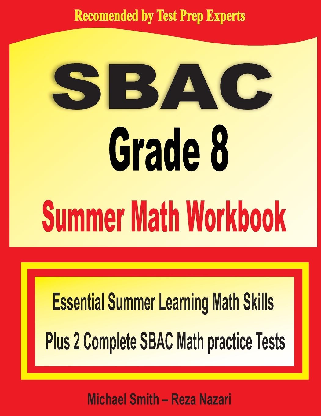 Książka SBAC Grade 8 Summer Math Workbook Reza Nazari