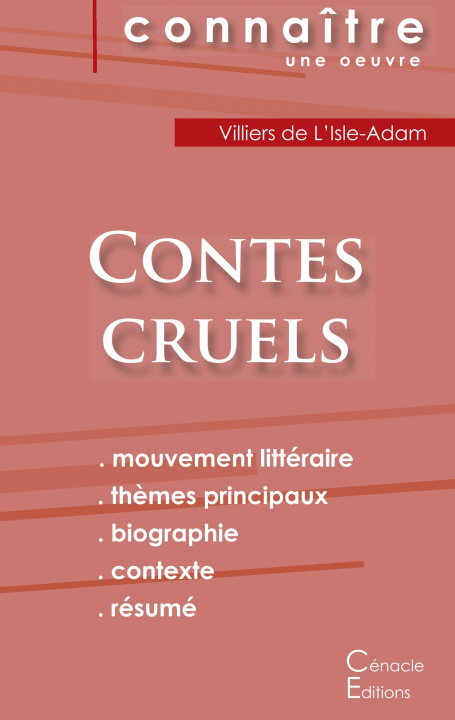 Kniha Fiche de lecture Contes cruels de Villiers de L'Isle-Adam (Analyse litteraire de reference et resume complet) 