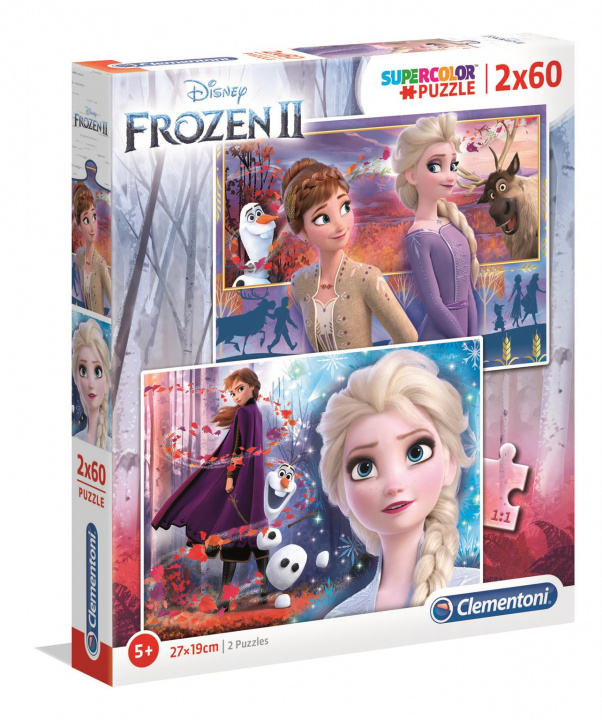 Joc / Jucărie Puzzle SuperColor 2x60 Frozen 2 