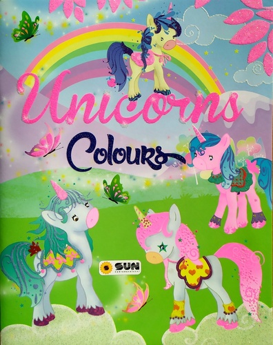 Carte Unicorns colours 