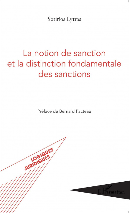 Könyv La notion de sanction et la distinction fondamentale des sanctions 