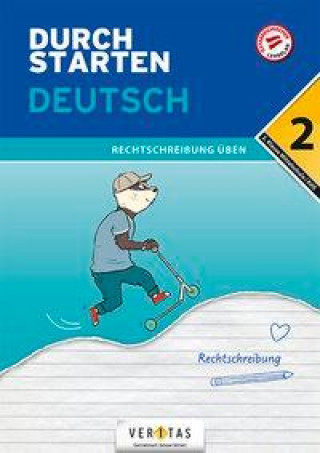Книга Durchstarten 2. Klasse - Deutsch Mittelschule/AHS - Rechtschreibung 