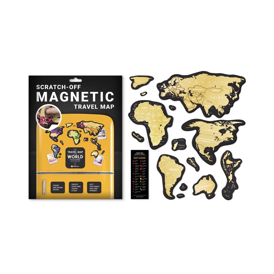 Книга Mapa zdrapka świat travel magnetic world 