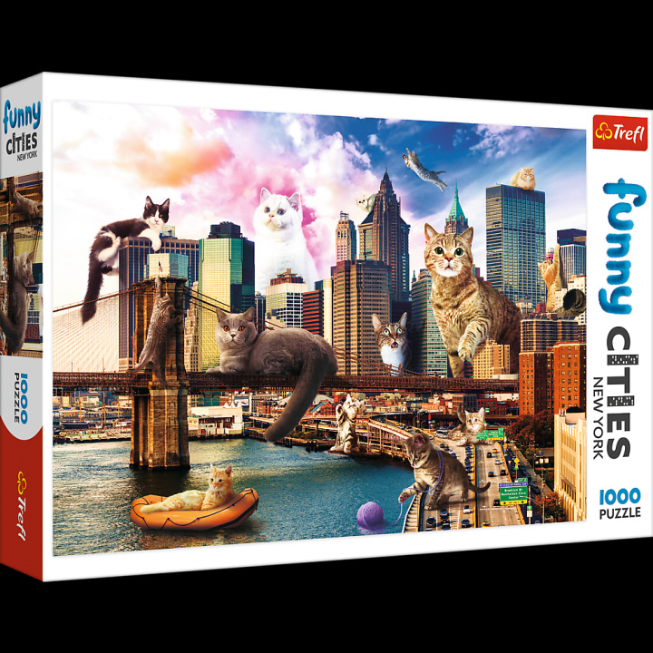 Gra/Zabawka Puzzle 1000 Koty w Nowym Yorku 10595 