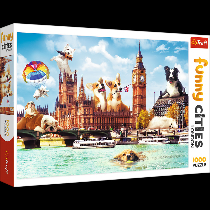 Hra/Hračka Puzzle 1000 Psy w Londynie 10596 