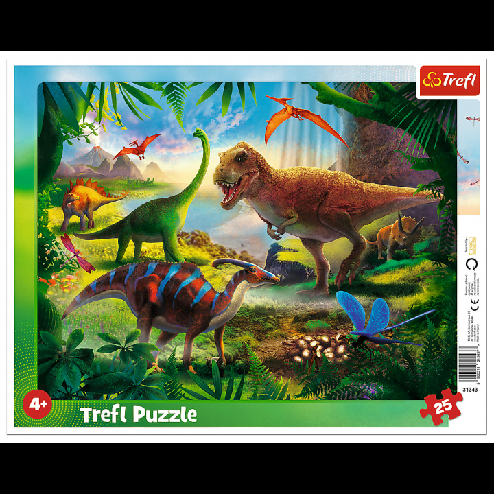 Joc / Jucărie Puzzle Dinosauři 