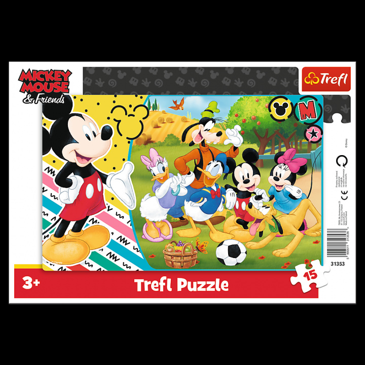 Játék Puzzle Mickey Mouse na venkově 