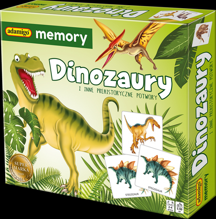 Kniha Gra Memory dinozaury 