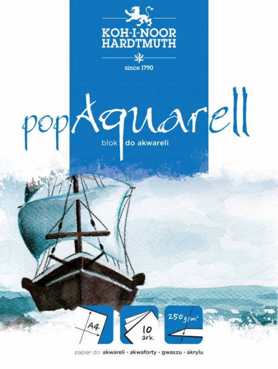 Könyv Blok A3 akwarelowy Pop Aquarell Koh-i-Noor 10ark 250g 