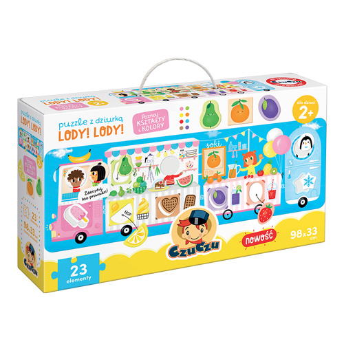 Carte Puzzle 23 Z dziurką lody lody 