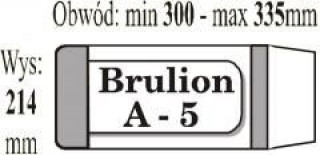 Kniha Okładka iks a-5 brulion (50 sztuk w paczce) 