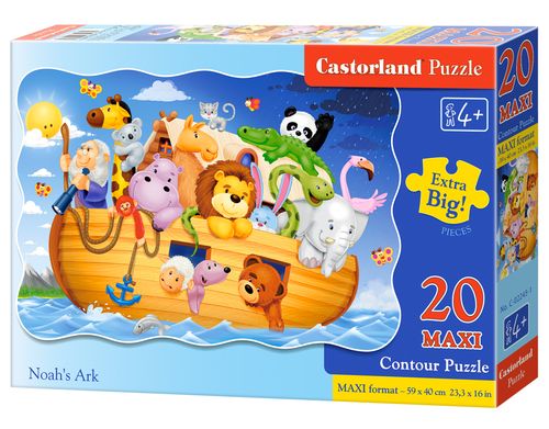 Książka Puzzle 20 maxi Arka Noego 