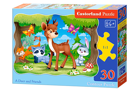 Carte Puzzle 30 Jeleń i przyjaciele B-03570 
