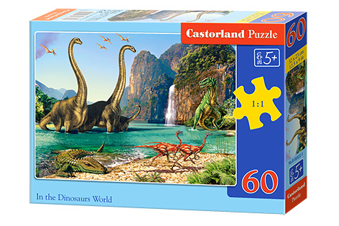 Könyv Puzzle 60 Świat dinozaurów B-06922 