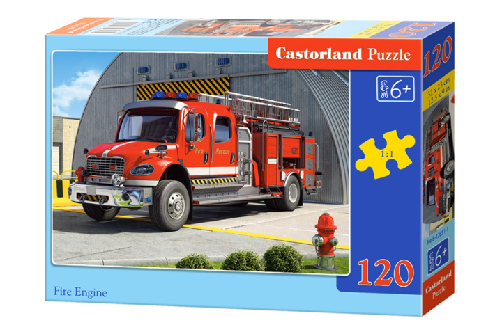 Carte Puzzle 120 Wóz strażacki B-12831 