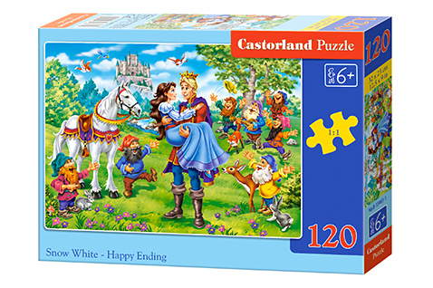 Könyv Puzzle 120 Królewna Śnieżka szczęśliwe zakończenie B-13463 