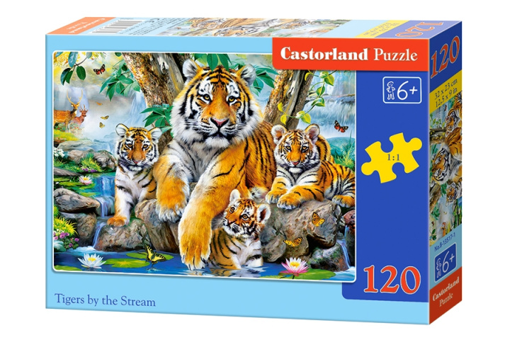 Książka Puzzle 120 Tygrysy przy potoku B-13517 