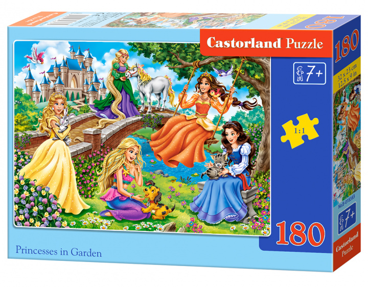 Carte Puzzle 180 Księżniczki w ogrodzie B-018383 