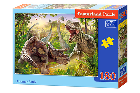 Kniha Puzzle 180 Bitwa dinozaurów B-018413 