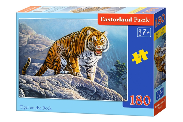 Książka Puzzle 180 Tygrys na skale B-018451 