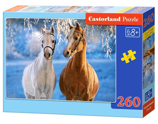 Hanganyagok Puzzle 260 Zimowe konie B-27378 