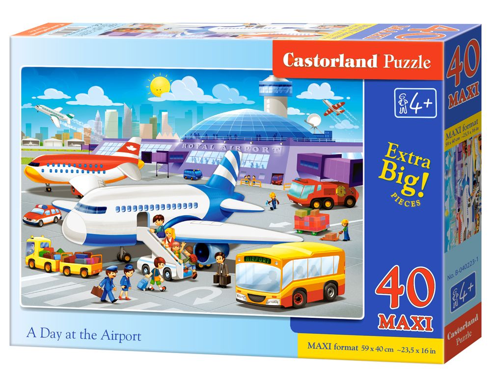 Könyv Puzzle 40 maxi Dzień na lotnisku B-040223 