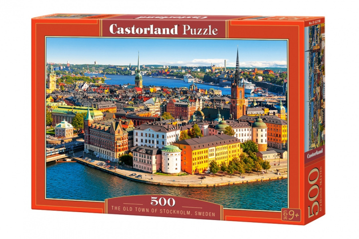 Carte Puzzle 500 Sztokholm stare miasto Szwecja B-52790 