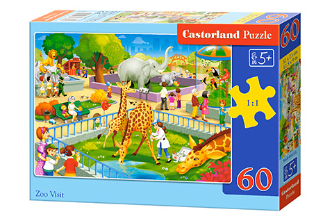 Carte Puzzle 60 Wizyta w zoo B-066155 