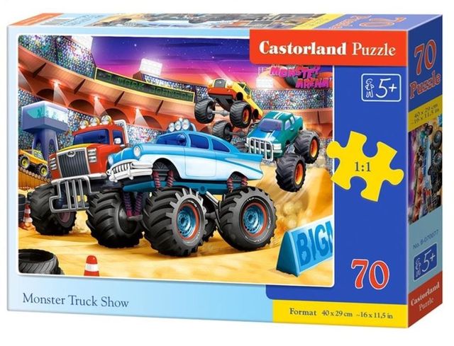 Книга Puzzle 70 Monster truck pokazy B-070077 