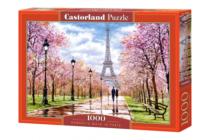 Carte Puzzle 1000 Romantyczny spacer w Paryżu C-104369-2 