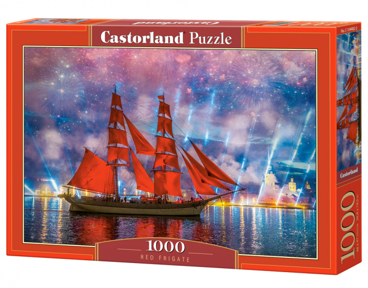 Książka Puzzle 1000 Czerwona fregata C-104482 