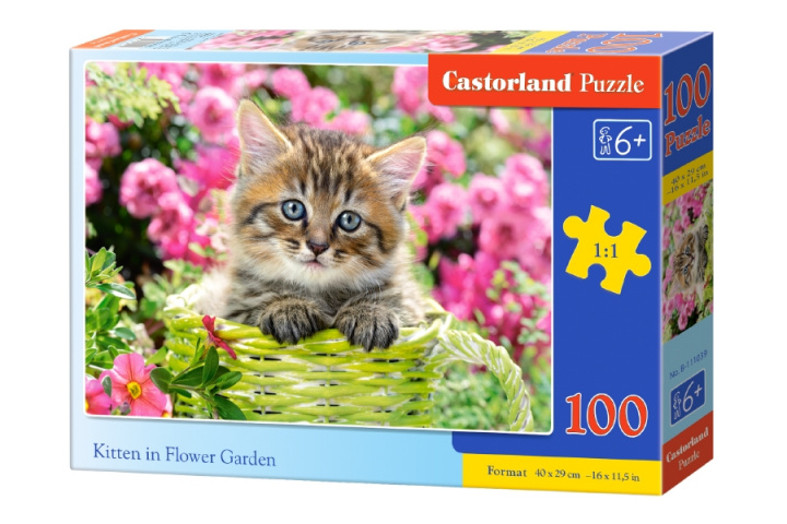 Kniha Puzzle 100 Kociaczek w ogrodzie B-111039 