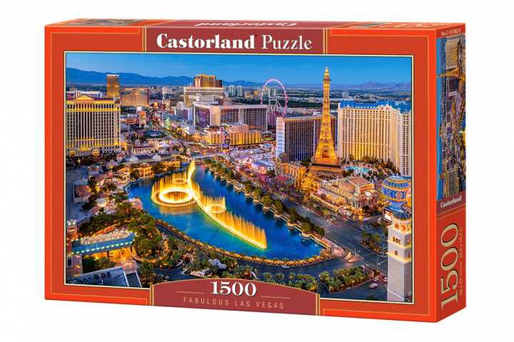 Könyv Puzzle 1500 Bajeczne Las Vegas C-151882-2 