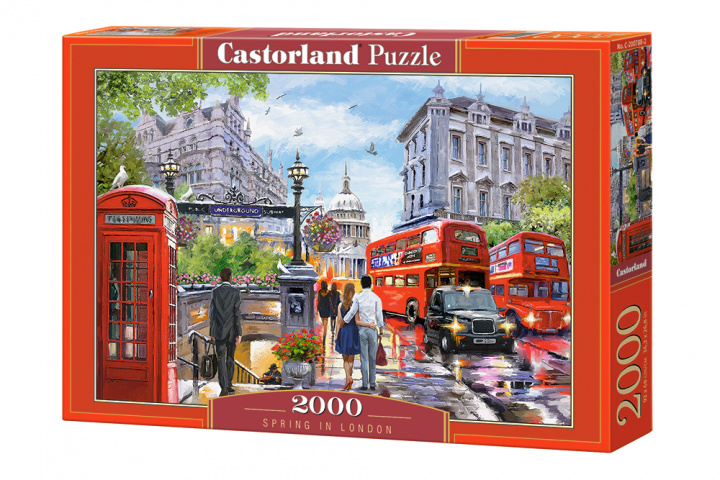 Kniha Puzzle 2000 Wiosna w Londynie C-200788-2 