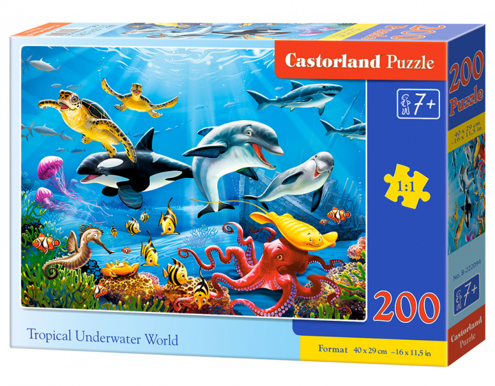 Book Puzzle 200 Tropikalny podwodny świat B-222094 