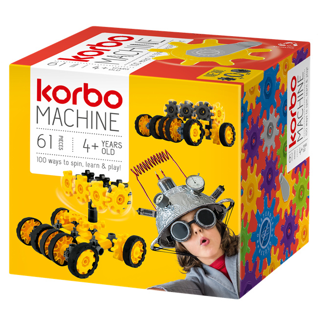 Βιβλίο Klocki korbo machine 61 elementów 