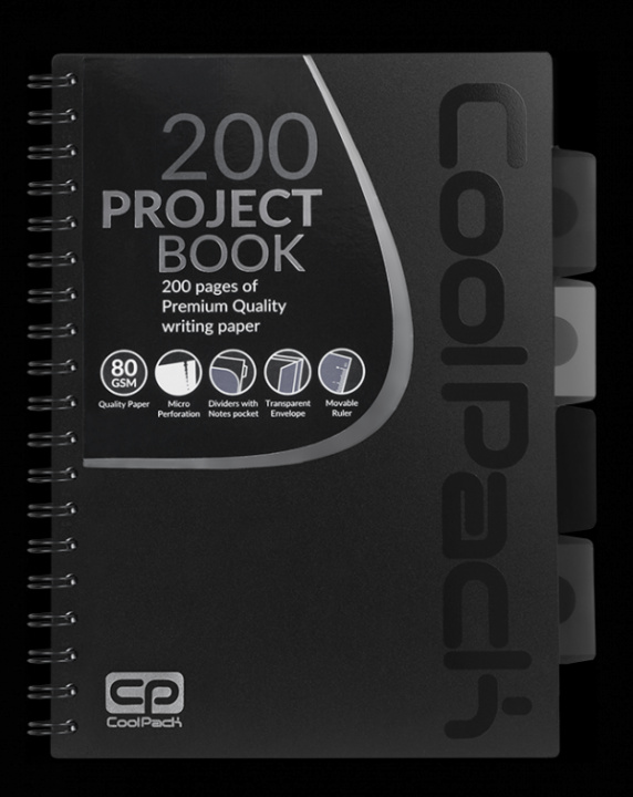 Kniha Kołobrulion B5 Coolpack czarny 